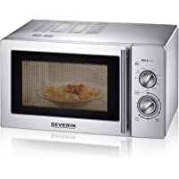 Severin MW 7869 - Microondas con grill- acero inoxidable mate- 900 W- color plata y negro